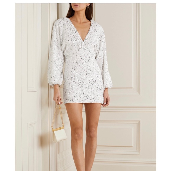 NWT! Retrofete Aubrielle sequined chiffon dress - Picture 1 of 14